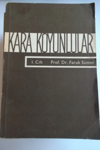 Kara Koyunlular I.Cilt Faruk Sümer