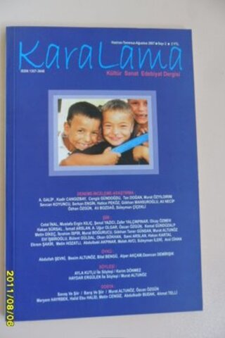 Karalama Kültür Sanat Edebiyat Dergisi 2007 / 2