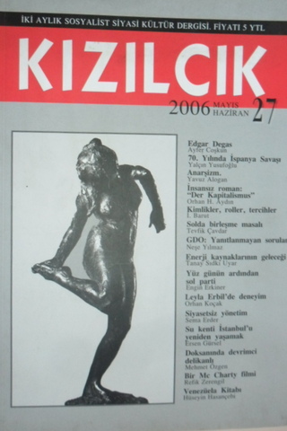 Kızılcık İki Aylık Sosyalist Siyasi Kültür Dergisi Mayıs Haziran 2006 