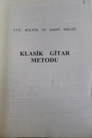 Klasik Gitar Metodu Ders Notu*