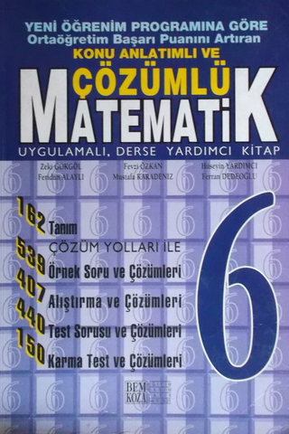 Konu Anlatımlı ve Çözümlü Matematik 6 Zeki Gökgöl