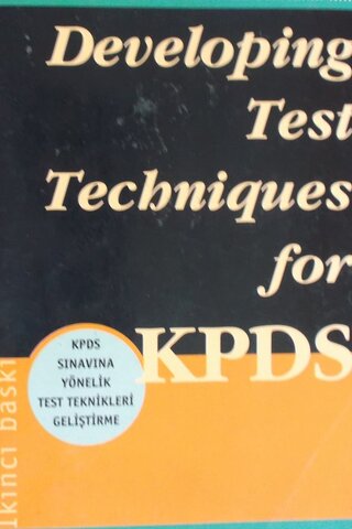 KPDS Developing Test Techniques for Özcan Demirel