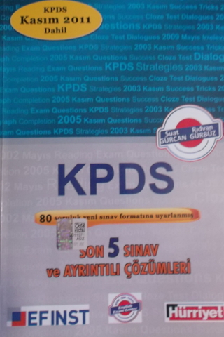 KPDS Son 5 Sınav ve Ayrıntılı Çözümleri Suat Gürcan