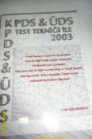 KPDS & ÜDS Test Tekniği İle 2003 Vedi Aşkaroğlu