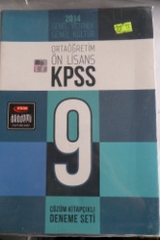 KPSS 9 Çözüm Kitapçıklı Deneme Seti