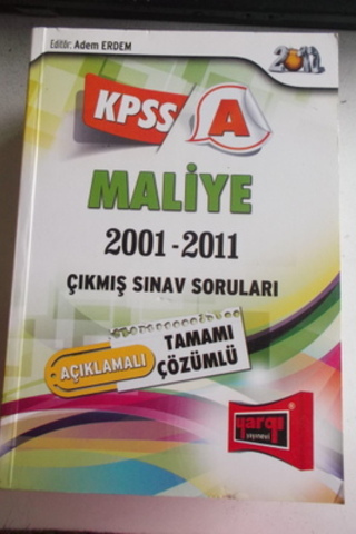 KPSS A Maliye 2001-2011 Çıkmış Sınav Soruları