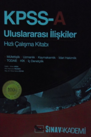 KPSS-A Uluslararası İlişkiler Hızlı Çalışma Kitabı Erhan Arda