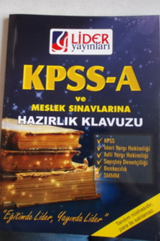 KPSS - A ve Meslek Sınavlarına Hazırlık Kılavuzu