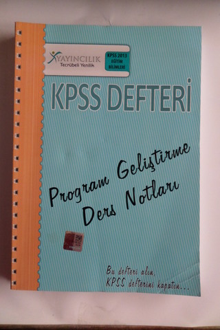 Kpss Defteri - Program Geliştirme Ders Notları