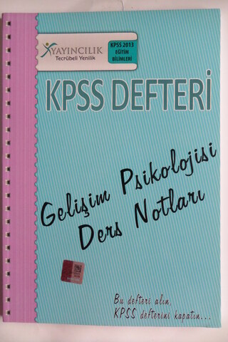 Kpss Defteri - Gelişim Psikolojisi Ders Notları