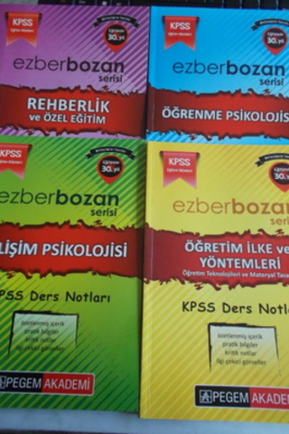 KPSS Ezberbozan Ders Notları / 4 Adet