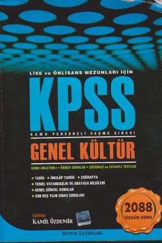 Kpss Genel Kültür Kamil Özdemir