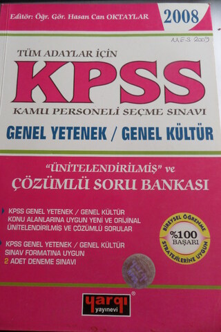Kpss Genel Yetenek Genel Kültür Çözümlü Soru Bankası