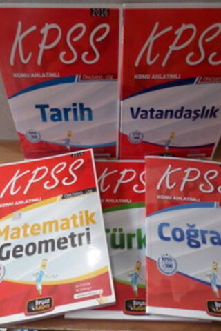 KPSS Genel Yetenek Genel Kültür Kitapları / 5 Adet