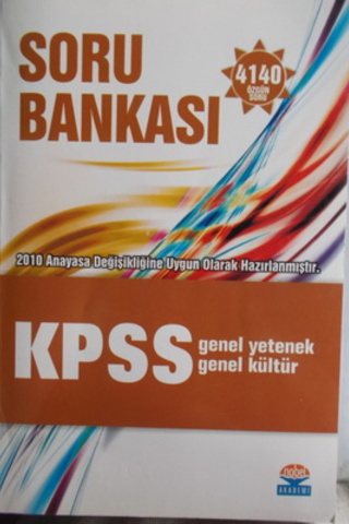 KPSS Genel Yetenek Genel Kültür Soru Bankası