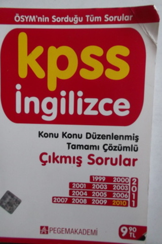 KPSS İngilizce Çıkmış Sorular