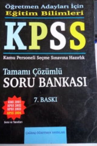 KPSS Tamamı Çözümlü Soru Bankası