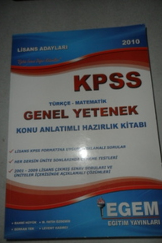 KPSS Türkçe-Matematik Genel Yetenek Konu Anlatımlı Hazırlık Kitabı Rah