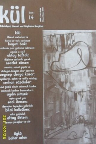 Kül Edebiyat,Sanat,Düşünce Dergisi 2001 / 14