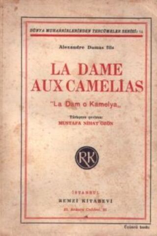 La Dame Aux Camelias ( La Dam O Kamelya ) Alexandre Dumas Fils