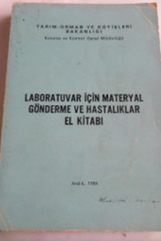 Laboratuvar İçin Materyal Gönderme ve Hastalıklar El Kitabı