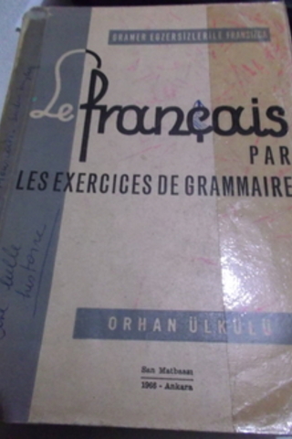 Le Français Par Lesexercises De Grammaire Orhan Ülkülü