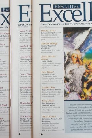 Leadership Excellence Dergisi Sayılar/2001: 46, 53, 55, 57