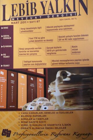 Lebib Yalkın Mevzuat Dergisi Mart 2011 Sayı 87