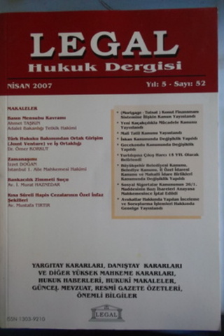 Legal Hukuk Dergisi 2007 / 52