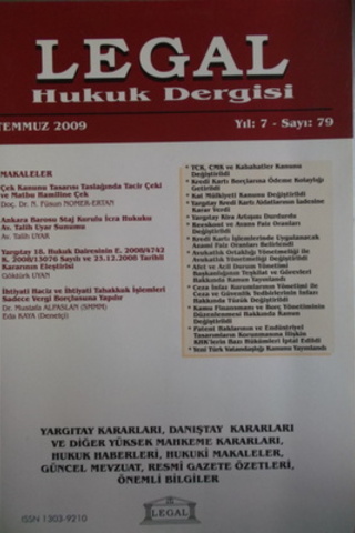Legal Hukuk Dergisi 2009 / 79