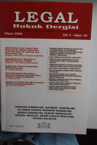 Legal Mali Hukuk Dergisi 2004 / 16