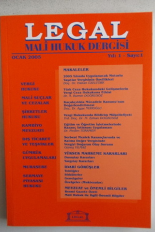 Legal Mali Hukuk Dergisi 2005 / 1