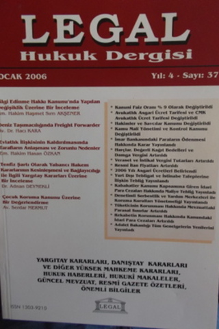 Legal Mali Hukuk Dergisi 2005 / 37