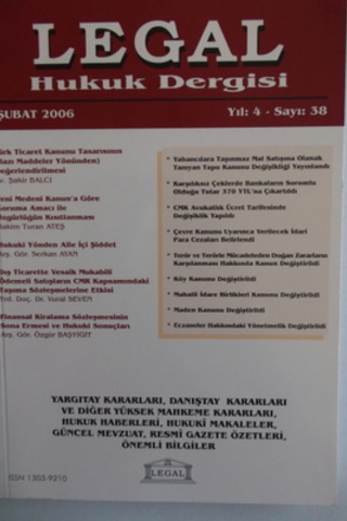 Legal Mali Hukuk Dergisi 2005 / 38