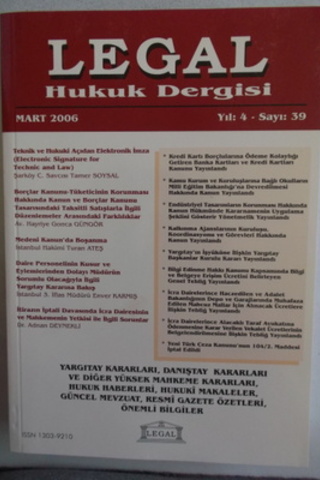 Legal Mali Hukuk Dergisi 2005 / 39