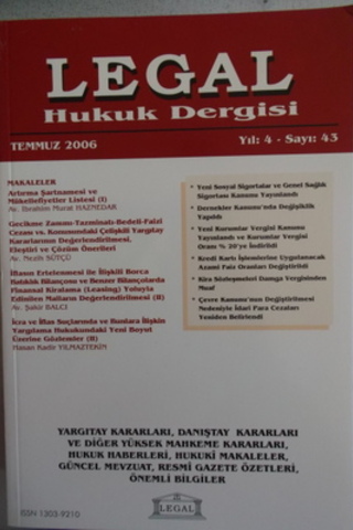 Legal Mali Hukuk Dergisi 2006 / 43
