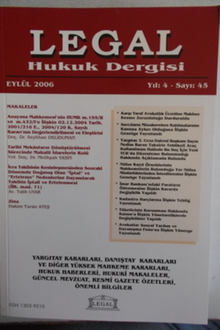 Legal Mali Hukuk Dergisi 2006 / 45