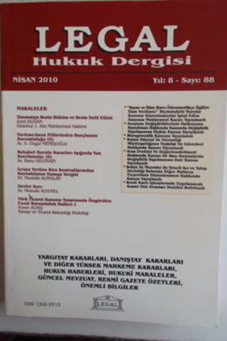 Legal Mali Hukuk Dergisi 2010 / 88