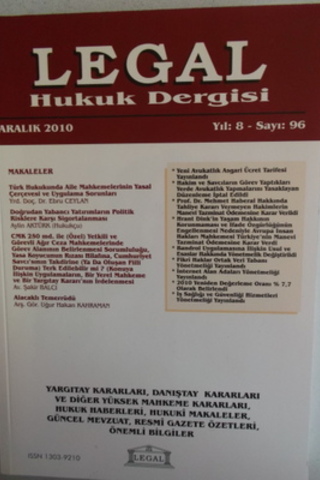 Legal Mali Hukuk Dergisi 2010 / 96