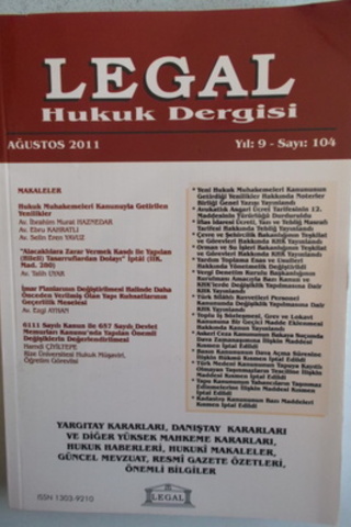 Legal Mali Hukuk Dergisi 2011 / 104