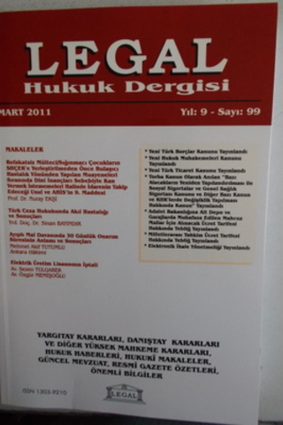 Legal Mali Hukuk Dergisi 2011 / 99