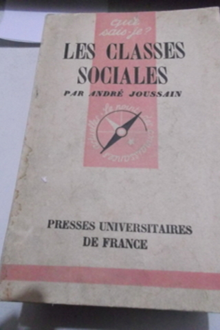 Les Classes Sociales Andre Joussain