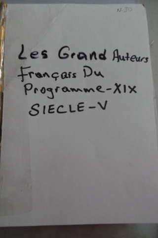 Les Grand Auteurs Français Du Programme XIX Siecle V