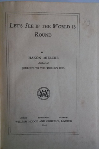Let's See If The World Is Round Hakon Mielche