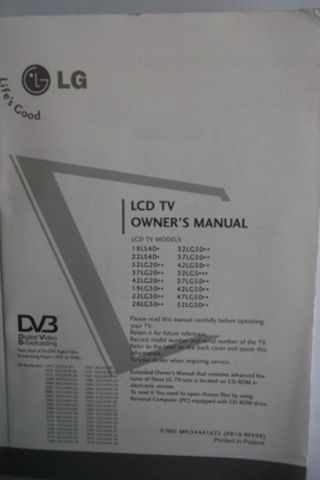 LG LCD TV Owner's Manual
