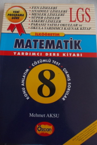 LGS Matematik Yardımcı Ders Kitabı Mehmet Aksu