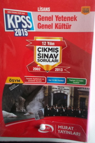 Lisans Genel Yetenek Genel Kültür Çıkmış Sınav Soruları 2002 - 2013