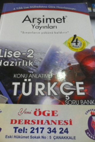 Lise -2 Türkçe Konu Anlatımlı Soru Bankası
