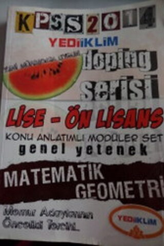 Lise Önlisans Genel Yetenek Matematik Geometri