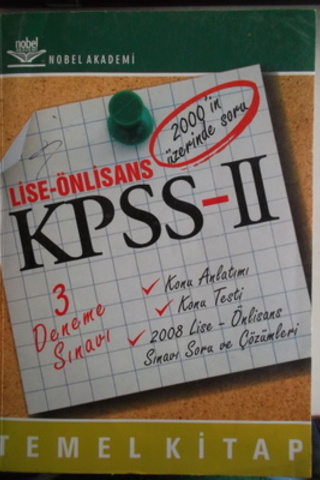 Lise - Önlisans KPSS -II